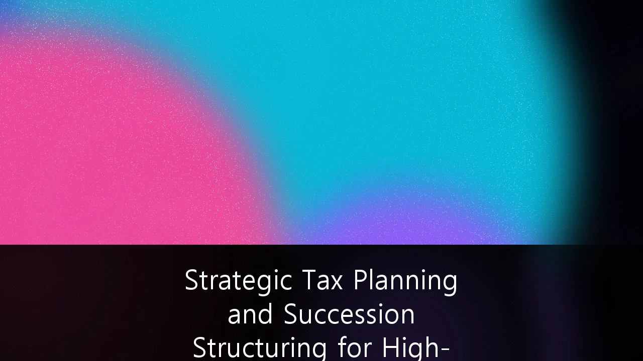 Strategic Tax Planning and Succession Structuring for High-Net-Worth Family Offices: A Guide to Navigating Australia’s $3.5 Trillion Wealth Transfer