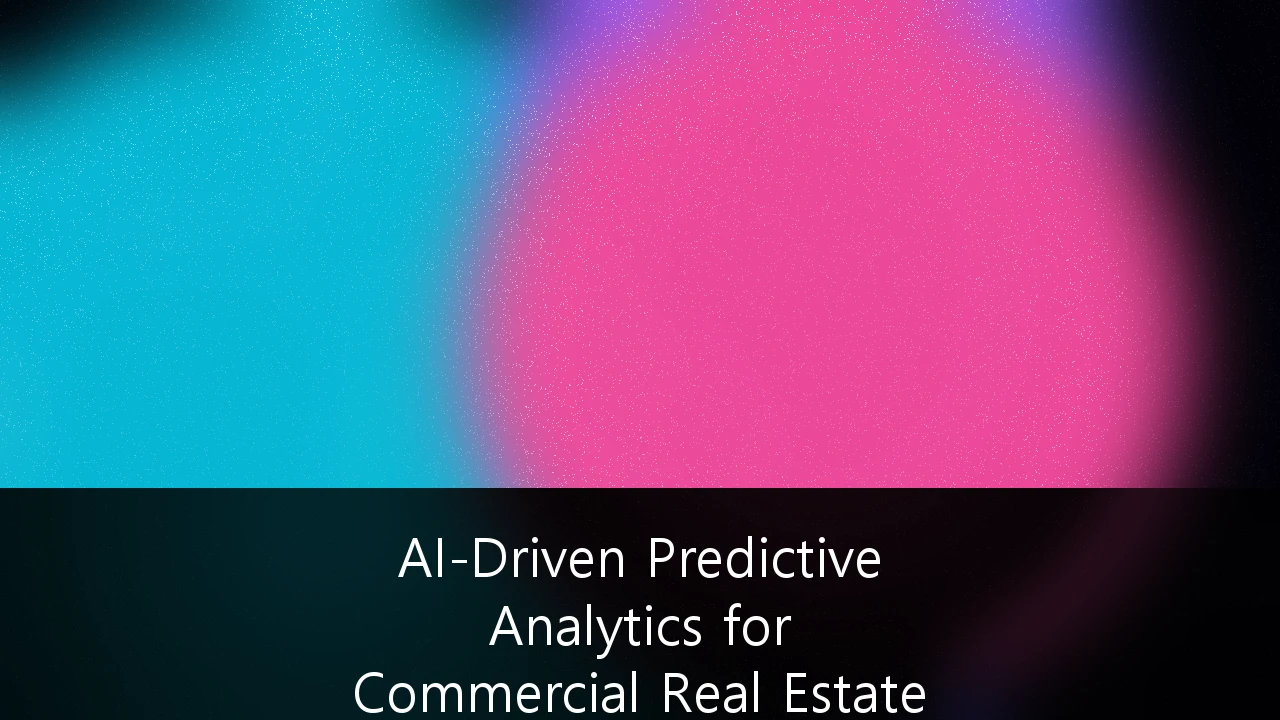 AI-Driven Predictive Analytics for Commercial Real Estate Portfolio Optimization: A Strategic Framework for Australian Investors