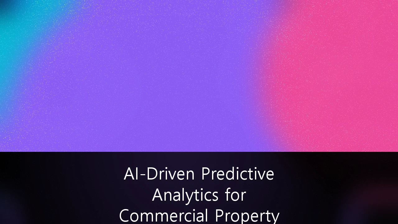 AI-Driven Predictive Analytics for Commercial Property Investment Valuation: The Future of Australian CRE