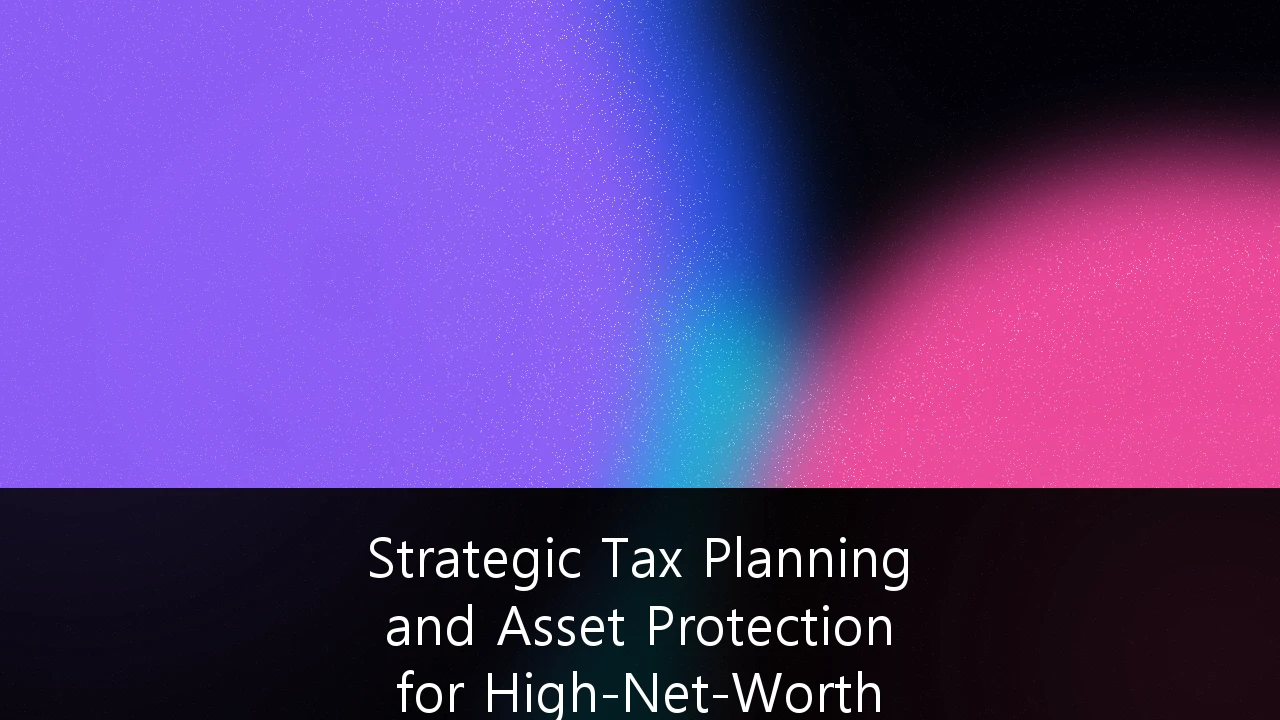 Strategic Tax Planning and Asset Protection for High-Net-Worth Medical Professionals in Australia