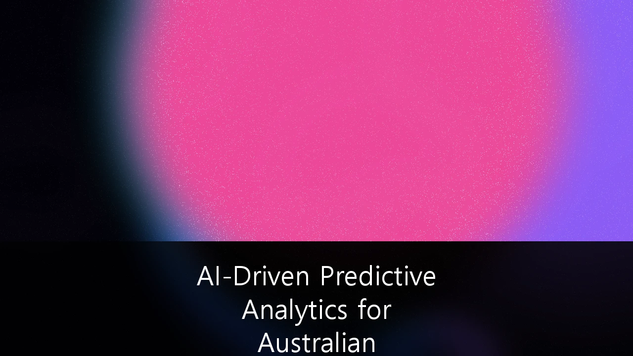 AI-Driven Predictive Analytics for Australian Agricultural Supply Chain Optimization: A Strategic Guide to Export Success