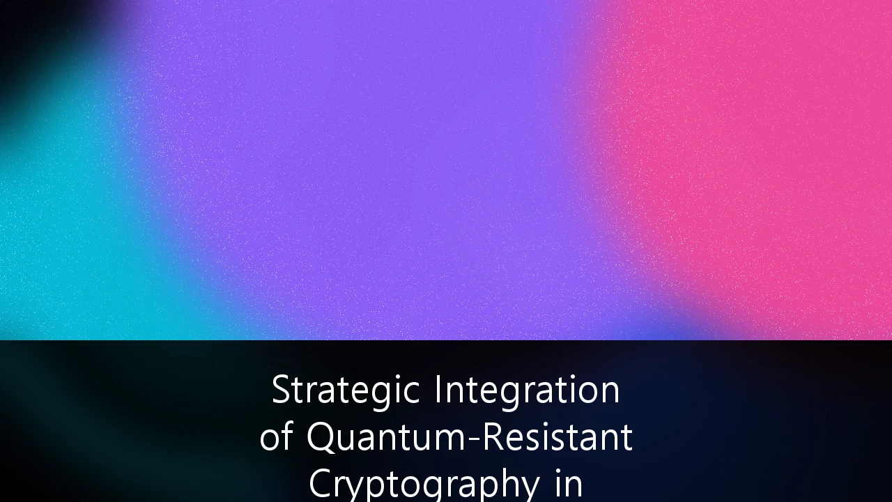 Strategic Integration of Quantum-Resistant Cryptography in Enterprise Data Infrastructure: A Blueprint for UK Resilience