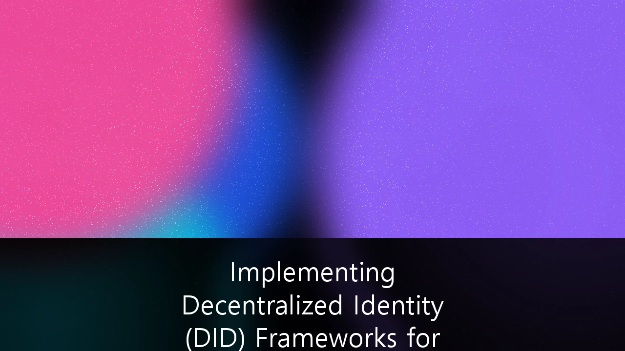 Implementing Decentralized Identity (DID) Frameworks for Indonesian Enterprise Cybersecurity: Strategi Migrasi dan Kepatuhan UU PDP