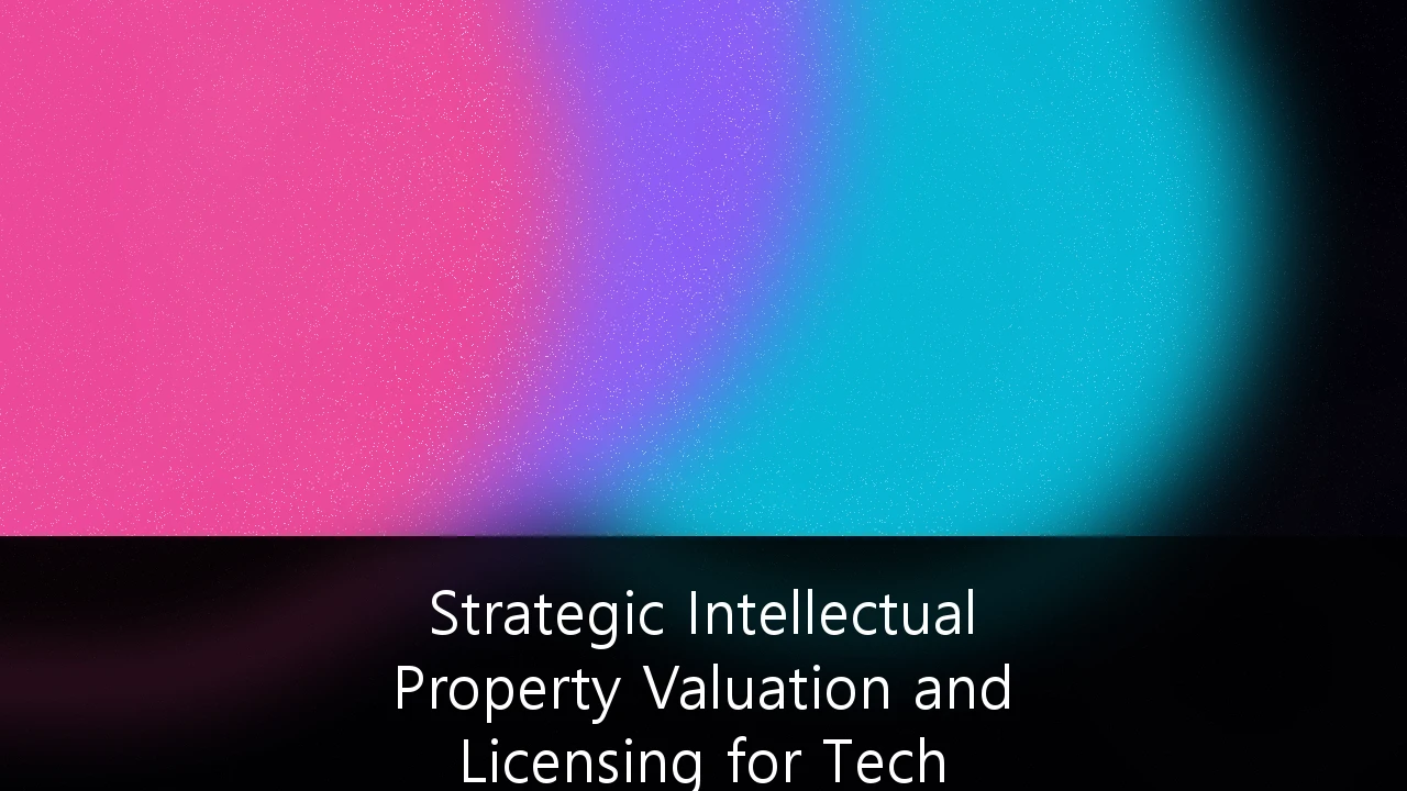 Strategic Intellectual Property Valuation and Licensing for Tech Startups: Building a Defensible Moat in the AI Era