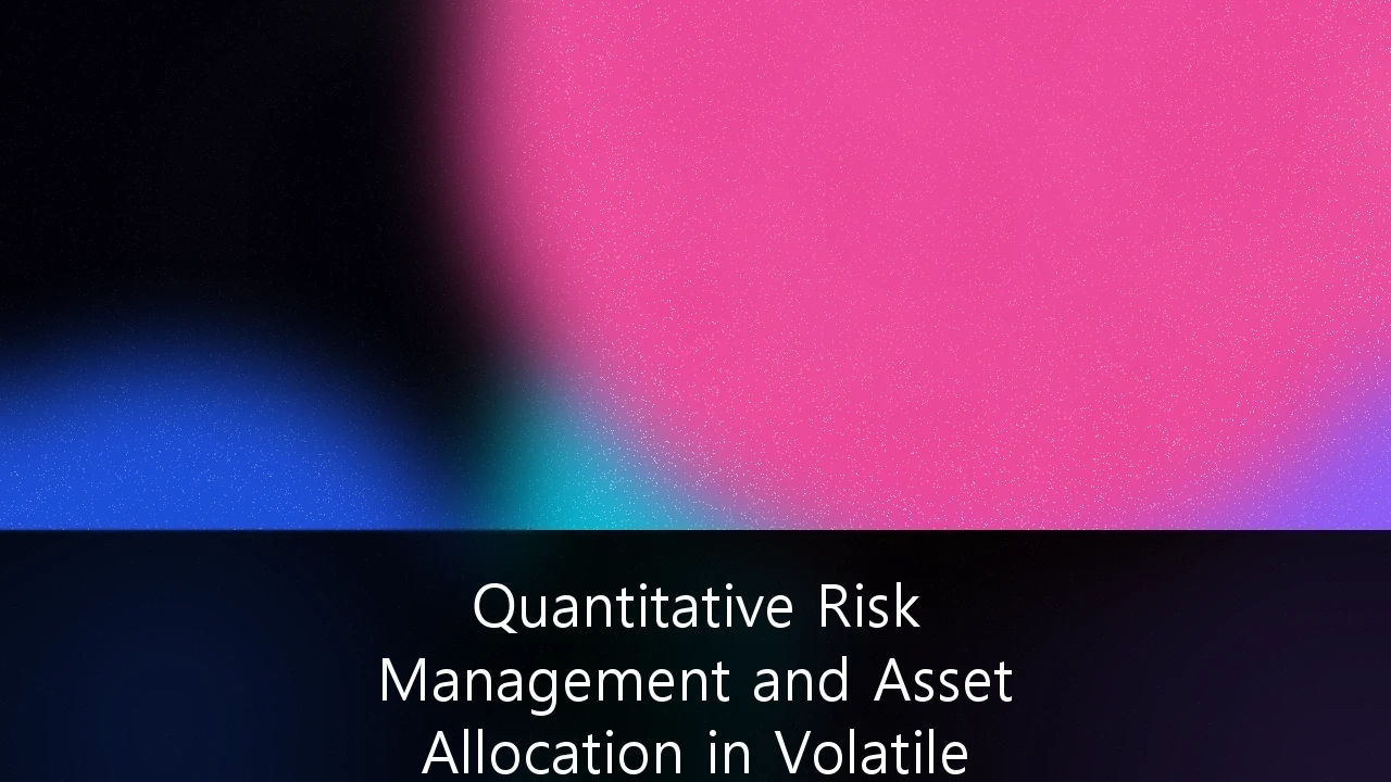 Quantitative Risk Management and Asset Allocation in Volatile Crypto-Asset Markets: An Institutional Framework