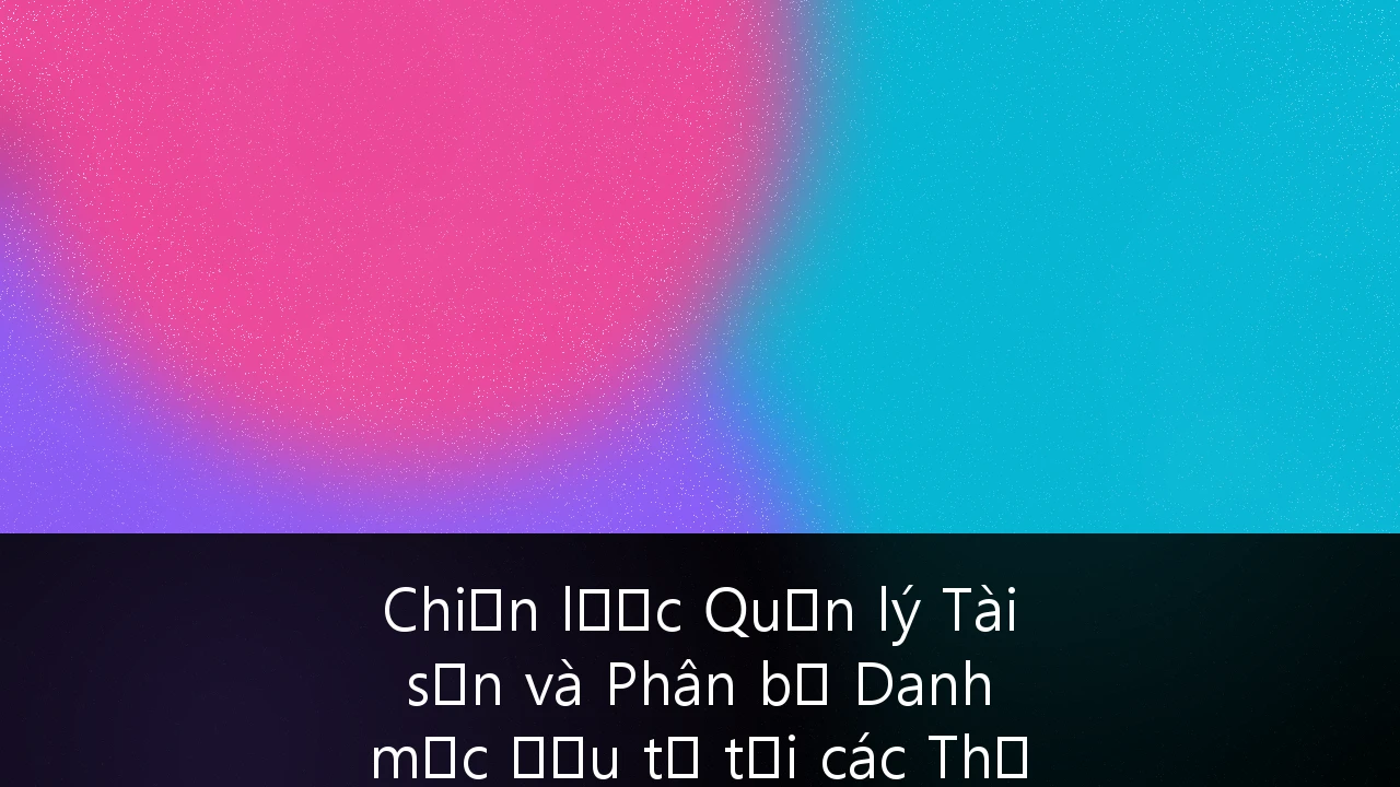 Chiến lược Quản lý Tài sản và Phân bổ Danh mục Đầu tư tại các Thị trường Mới nổi: Hướng dẫn dành cho Nhà đầu tư Việt Nam